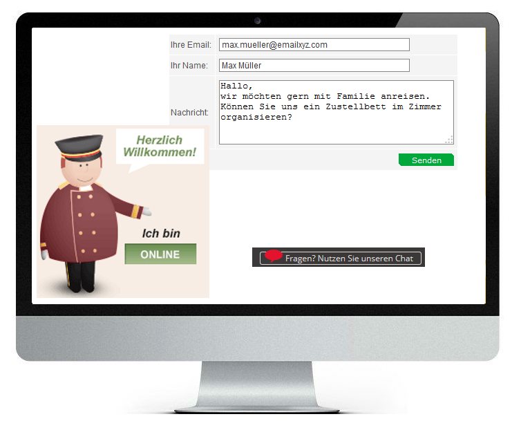 Chatsystem Bildschirm